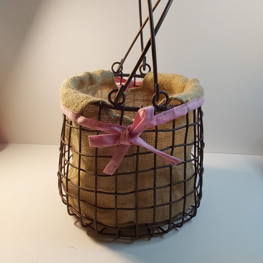Wire Basket Burlap Lining - Picture 11 of 11